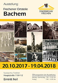 Plakat zum frechener Ortsteil Bachem